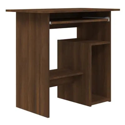 (Brown oak) vidaXL Desk Bedroom Office Desk Work Corner Table Study Desk Engineered Wood