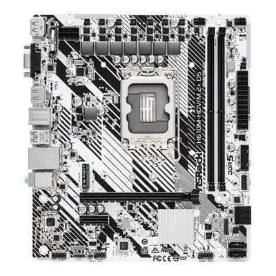 ASRock H610M-HDV/M.2+ D5 - motherboard - micro ATX - LGA1700 Socket - H610