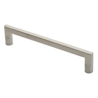 Flat D Bar Door Pull Handle x 15mm 300mm Fixing Centres Satin Steel