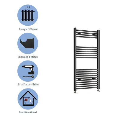 (black, 1200*400mm) Stylish Straight Towel Rail HeatingTowel Radiator