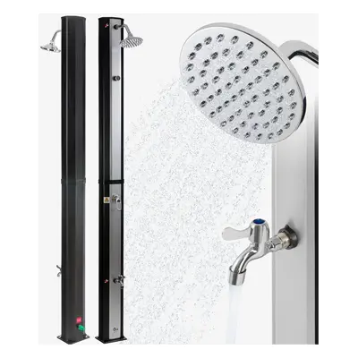 Solar shower L | cm | Adjustable water temperature up to | With foot shower | Swivel shower head