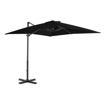 Cantilever Umbrella with Aluminium Pole Black 250x250 cm