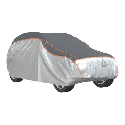 vidaXL Car Cover for SUV Hail Protection Full Waterproof Grey and Silver