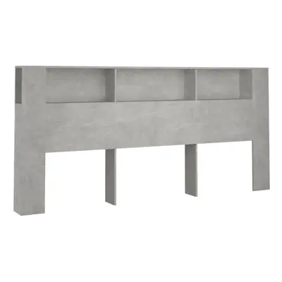 (concrete grey) vidaXL Headboard Cabinet Bed Headboard Indoor Bedroom Furniture Multi Colours