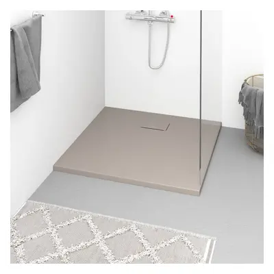 vidaXL Shower Base Tray SMC Brown 90x80 cm Modern Bathroom Shower Receptor