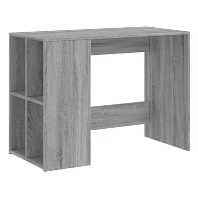 (grey sonoma) vidaXL Desk Writing Desk Office Study Working Computer Table Engineered Wood