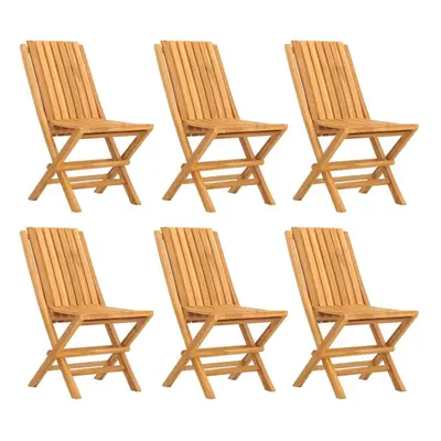 (6 pcs, without armrest) vidaXL Folding Garden Chairs Outdoor Chair Patio Wooden Chair Solid Woo