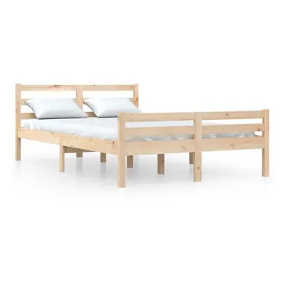 (brown, x cm) vidaXL Bed Frame Mattress Foundation Bedroom Bedstead Bed Base Solid Wood