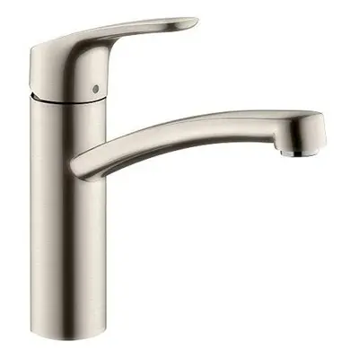 hansgrohe Focus kitchen tap mm high with 360Â° swivel spout, stainless steel optic