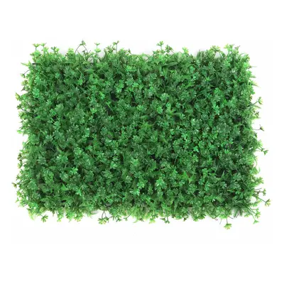 (F) 40x60cm Artificial Hedge Mat Foliage Plant Wall Fence Grass Greenery Panel Decorations