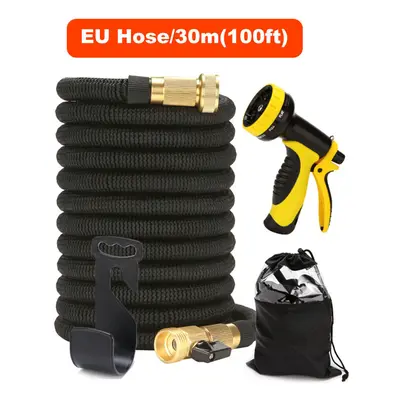 (30m EU) Expandable Garden EU/US Hose Durable Flexible Lightweight Water Spray