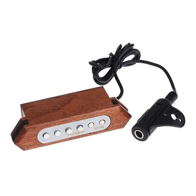 Sound-hole Pickup Transducer Wooden For Acoustic Guitar