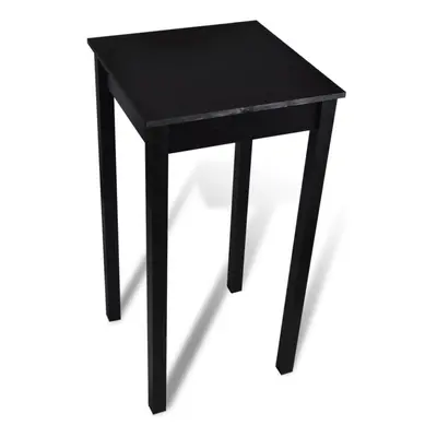 vidaXL Bar Table MDF Black 55x55x107cm Home Kitchen Breakfast Furniture Desk