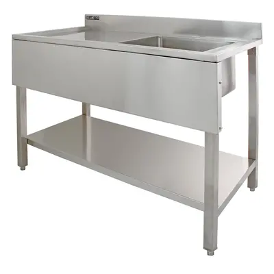 Commercial Sink Stainless Steel Catering Kitchen Single Bowl 1.0 Unit LH Drainer