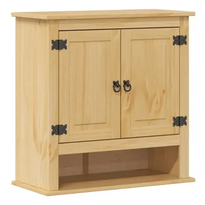 vidaXL Bathroom Wall Cabinet Hanging Wall Storage Cupboard Solid Wood Pine