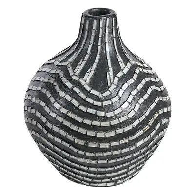 Decorative Vase KUALU Ceramic cm Black