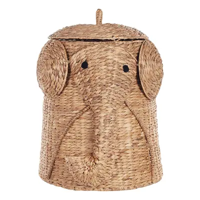 Water Hyacinth Wicker Elephant Basket Natural DOGON