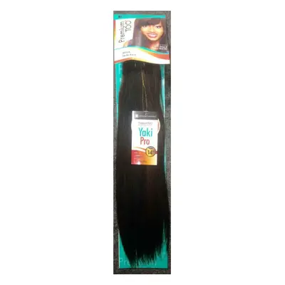 (1B Natural Black) Sensationnel Premium Too 100% Human Hair HH Yaki Natural Bulk inch