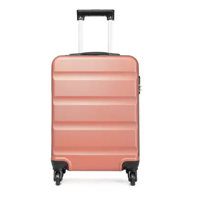 24 inch Nude Color Expandable ABS Hard Shell Suitcase