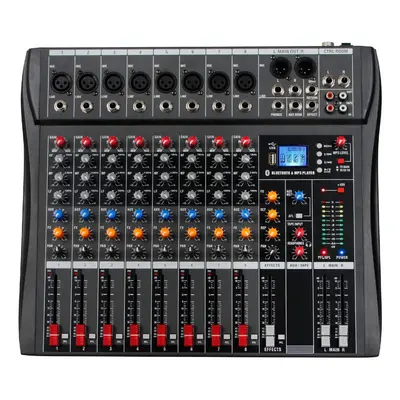 Depusheng DA8 Professional DJ Mixer Sound Board Console Channel Desk System Interface Digital US