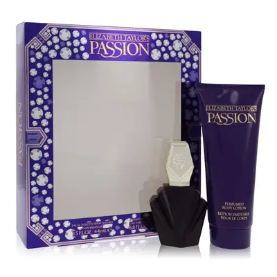 Passion by Elizabeth Taylor Gift Set -- 1.5 oz Eau De Toilette Spray + 6.8 oz Body Lotion