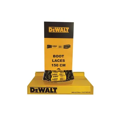 DEWALT Polyester/Cotton Boot Laces 150cm In Dispenser (60 Pairs) DEWLACES