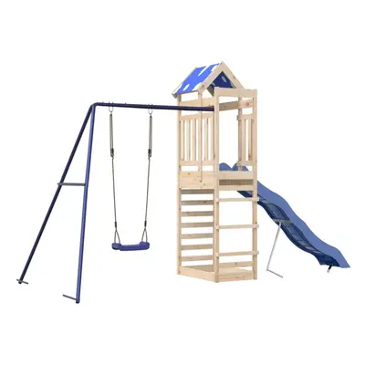 vidaXL Outdoor Playset Garden Playhouse Playground Equipment Solid Wood Pine