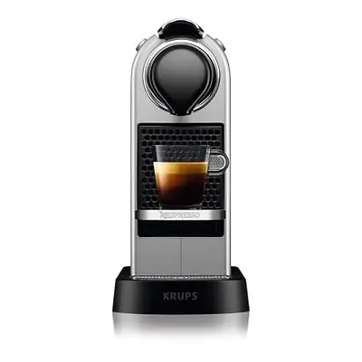 Nespresso Citiz Automatic Pod coffee machine for Americano, Decaf, Espresso by Krups in Silver