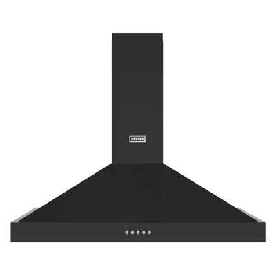 Stoves Sterling 110PYR Black 110cm Chimney Cooker Hood