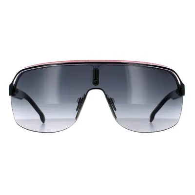 Carrera Sunglasses Topcar 1/N T4O 9O Black Crystal White Red Dark Grey Gradient