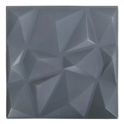 (diamond grey, 24) vidaXL 3D Wall Panels Self-adhesive Wall Panel Decor Wallpaper Wall Covering