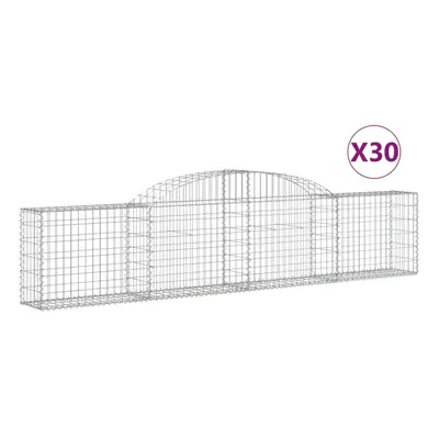 (300 x x 60/80 cm/ pcs) vidaXL Arched Gabion Basket Stone Basket Gabion Retaining Wall Galvanise