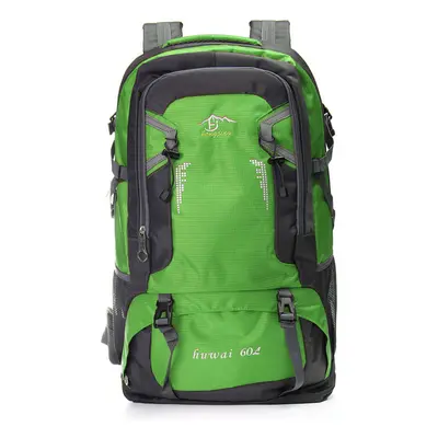 (Green) 60L Climbing Shoulder Backpack Camping Hiking Trekking Mountaineering Rucksack Bag