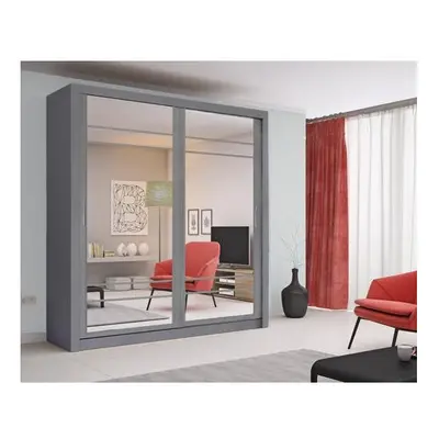 (Grey Matt) Arti - Sliding Door Wardrobe 203cm