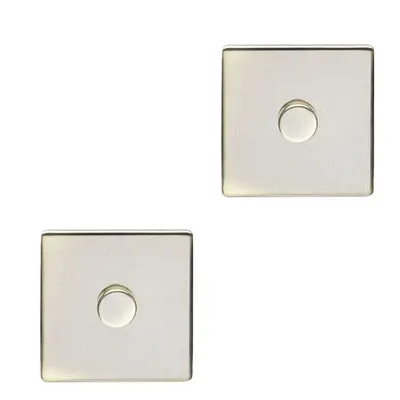 2 PACK Gang Dimmer Switch Way LED SCREWLESS ANTIQUE BRASS Light Dimming Wall