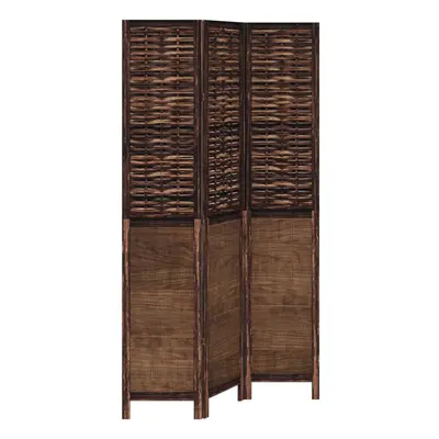 vidaXL Room Divider Panels Privacy Screen Dark Brown Solid Wood Paulownia