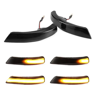 2pcs Dynamic Turn Signal Light LED Side Wing Rearview Mirror Indicator Blinker Replacement