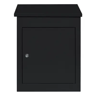 (Black Anti-Theft Parcel Post Box ) Parcel Post Drop Box Steel Lockable Wall Mount