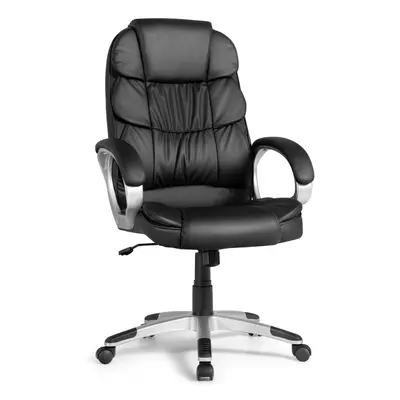 PU Leather Swivel Office Chair W/Adjustable Height & Comfy High Back 150KG