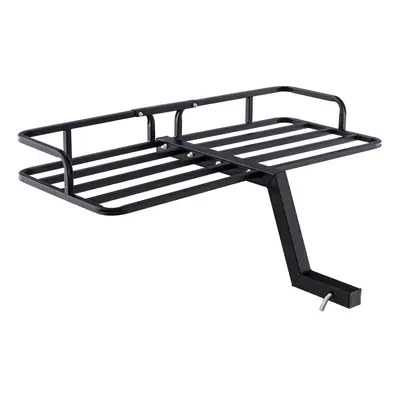 Trailer Hitch Mounted Cargo Basket 250kg Capacity Rust-proof Cargo Carrier Metal Frame