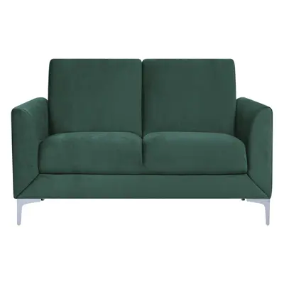 2 Seater Velvet Sofa Green FENES