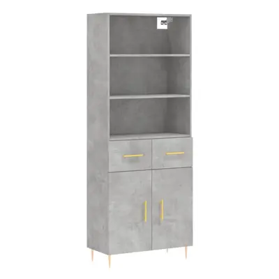 (concrete grey, doors drawers) vidaXL Highboard Sideboard Cupboard Side Cabinet Grey Sonoma Engi