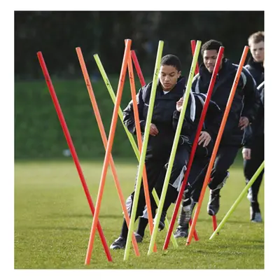 12 PACK 1.7m Spiked Boundary Poles Set Football Footwork & Dribbling Training