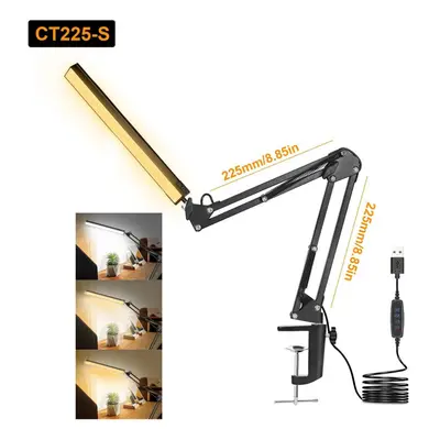 (CT225-S) 10W LED Desk Lamp Reading Table Lamps Color Modes Brightness Level Eye Caring Lights D