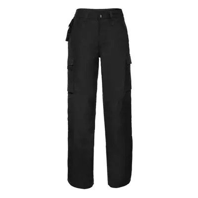 (34R, Black) Russell Mens Heavy Duty Work Trousers