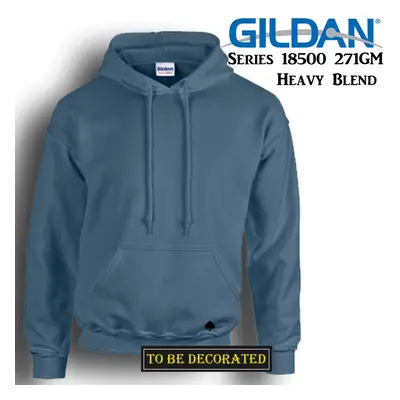 (2XL) Gildan Indigo Blue Hoodie Heavy Blend Hooded Sweat Mens Pullover