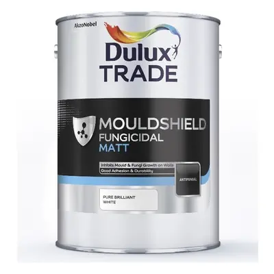 Dulux Trade Mouldshield Fungicidal Matt Pure Brilliant White 5L