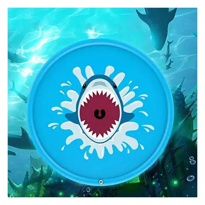 () PVC Blue Cute Cartoon Pattern Inflatable Splash Kids Pool for Outdoor Toys