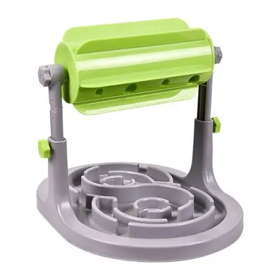 (Green) Slow Feeder Roller Feeder for Dogs and Cats