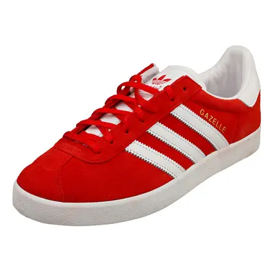 (11.5) adidas Gazelle Mens Fashion Trainers in Red White